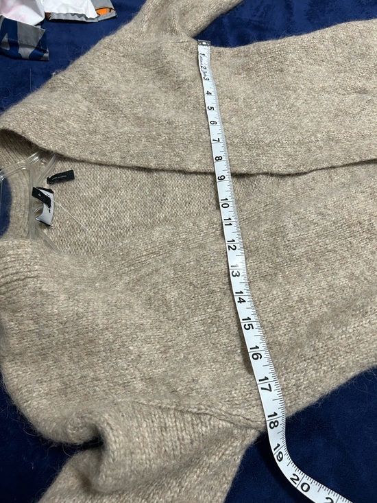 Theory Neutral Taupe Knit Cardigan - Picture 9 of 10